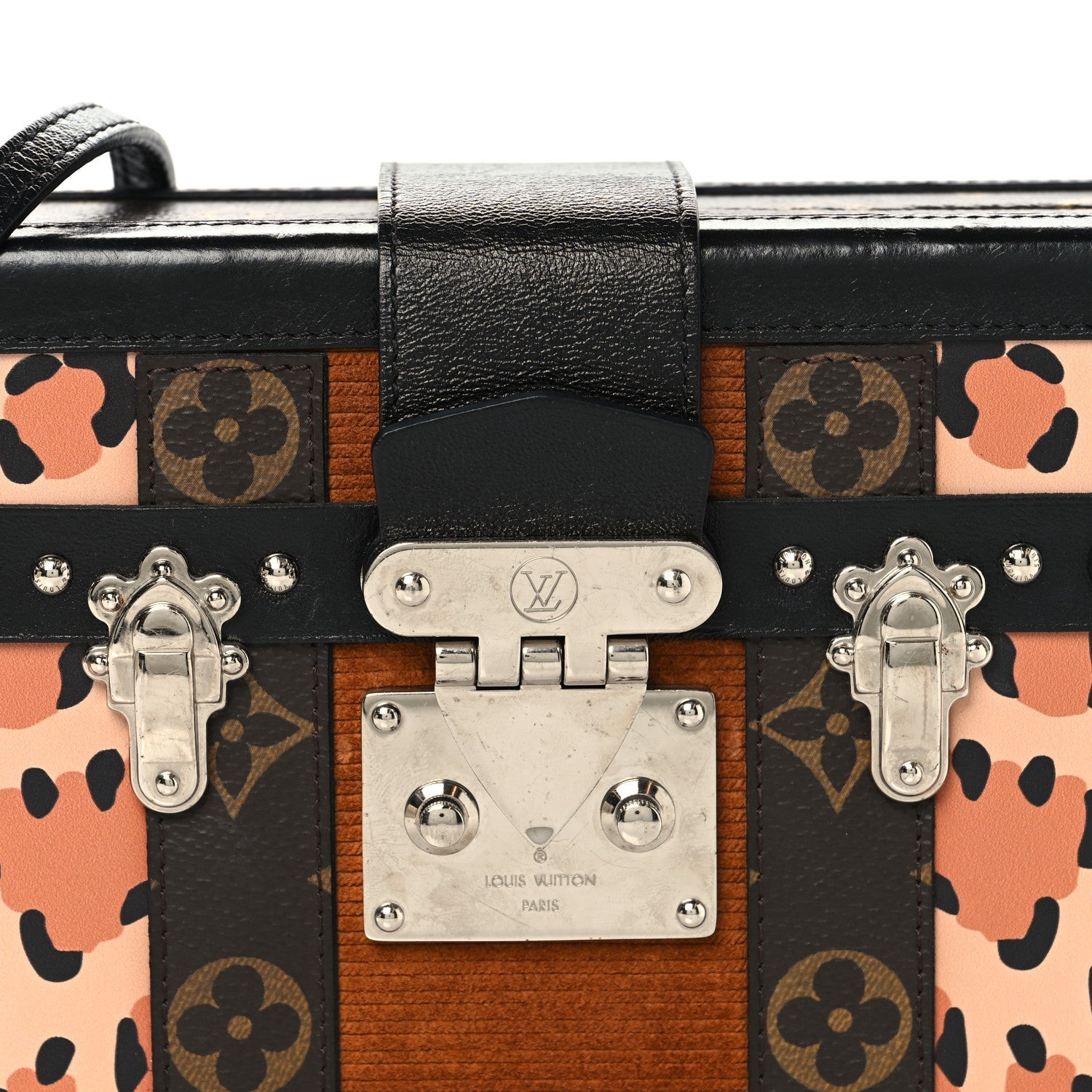 Louis Vuitton Monogram Leopard Corduroy Petite Malle
