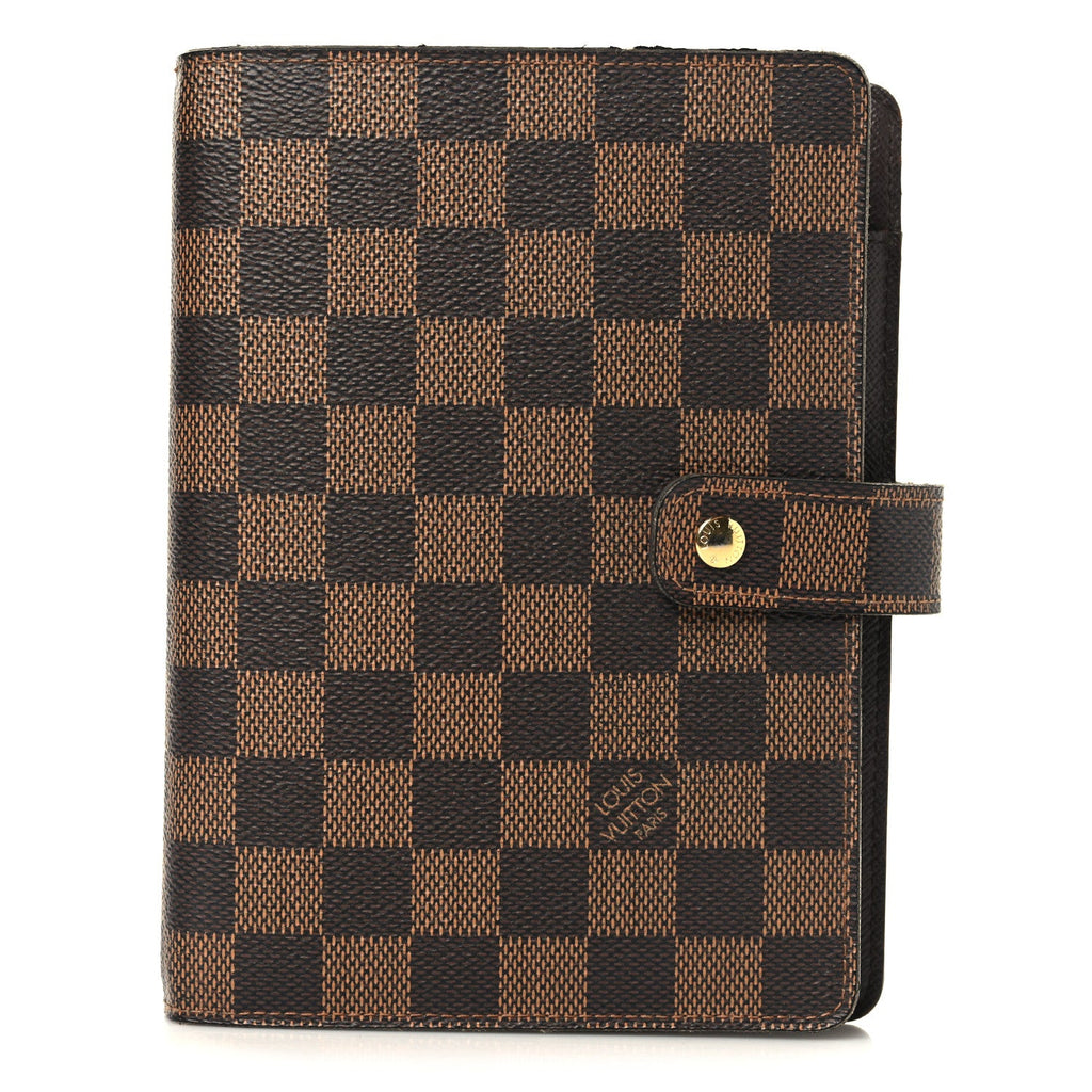 Louis Vuitton Damier Ebene Medium Ring Agenda Cover