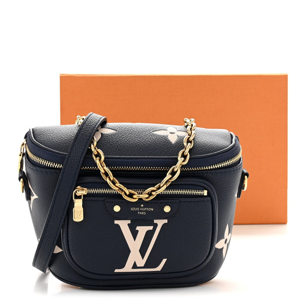 Louis Vuitton Empreinte Monogram Giant Mini By The Pool Bumbag Blue Beige