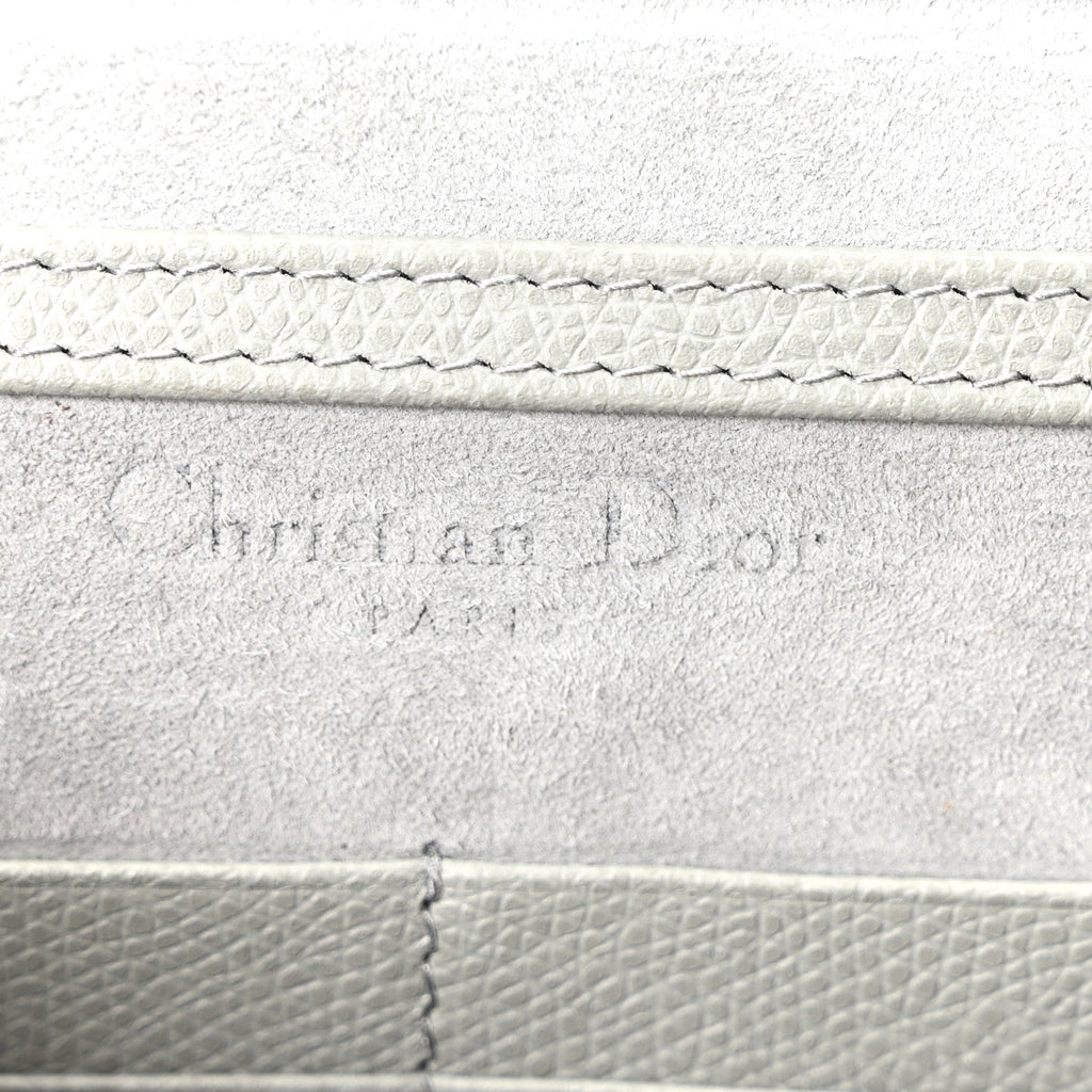 Christian Dior Calfskin 30 Montaigne 2 in 1 Pouch Grey