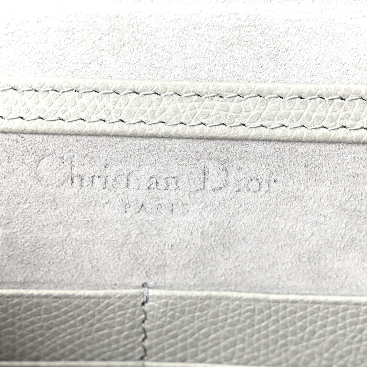 Christian Dior Calfskin 30 Montaigne 2 in 1 Pouch Grey