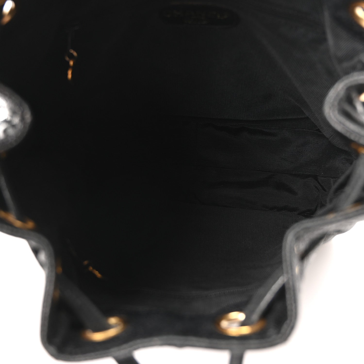Chanel Caviar Quilted Drawstring Backpack Black