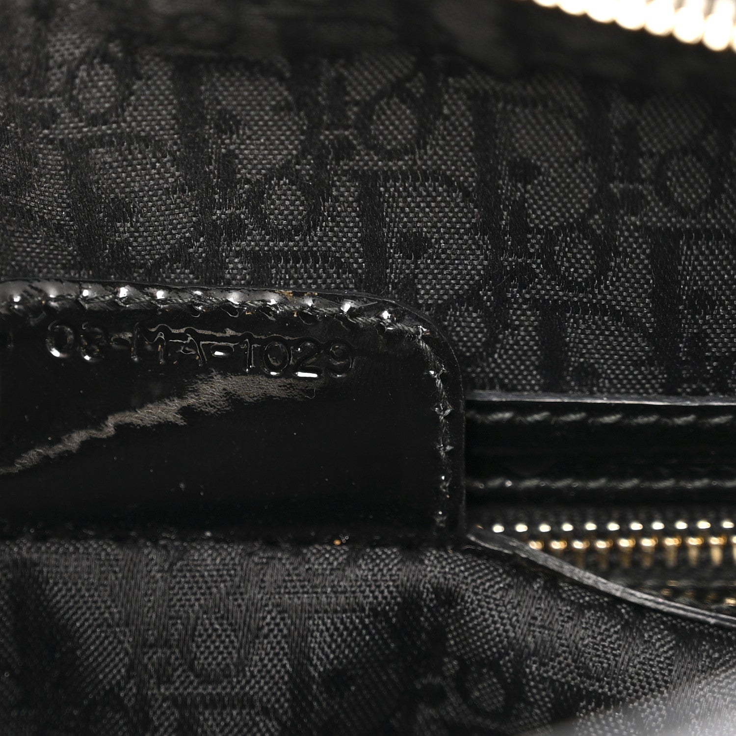 Christian Dior Patent Cannage Large Lady Dior Black