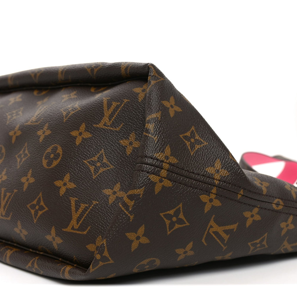 Louis Vuitton Monogram Inside Out Neverfull Bandouliere MM Rose Pondichery
