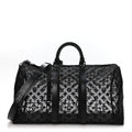 Louis Vuitton Monogram See Through Keepall Bandouliere 50 Black