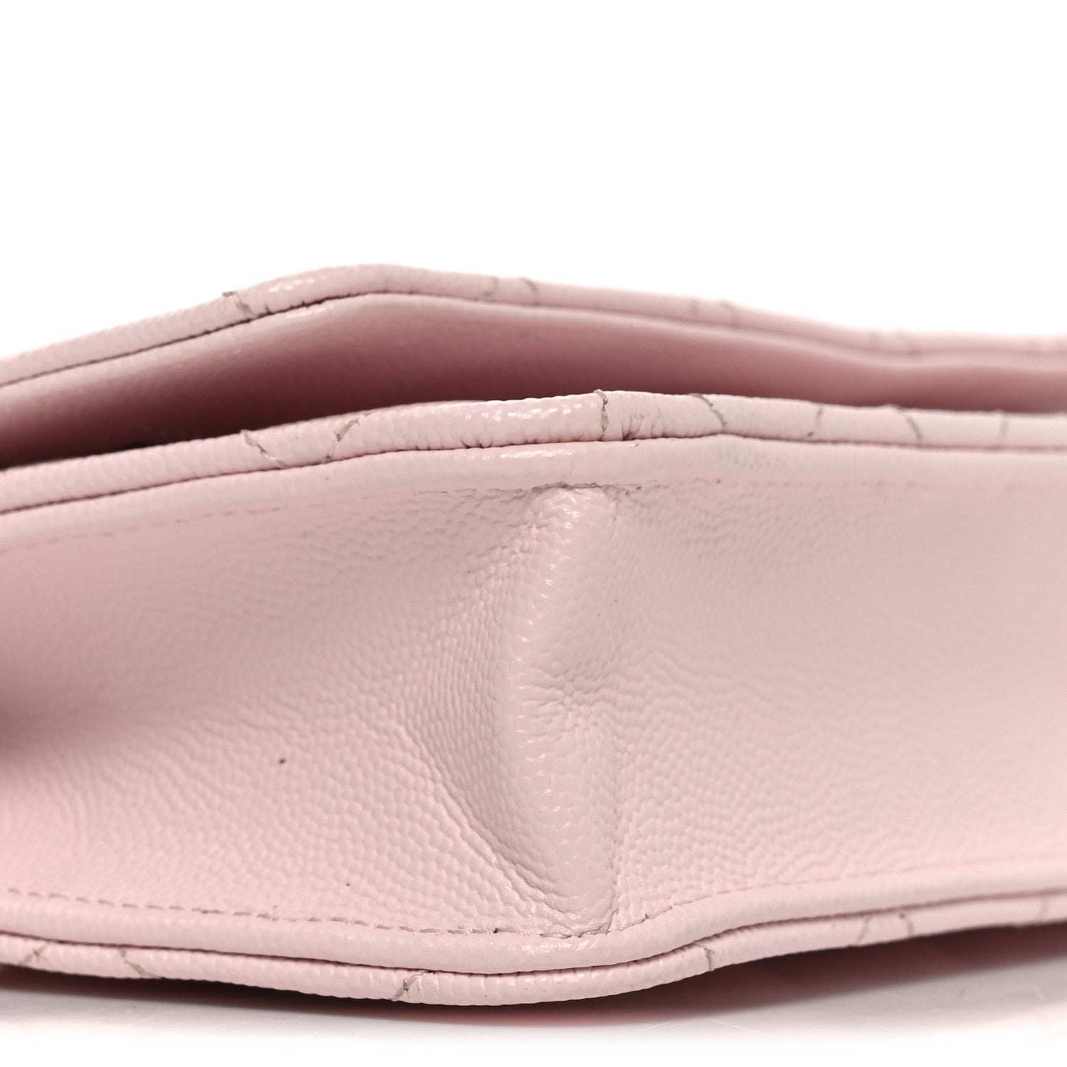 Chanel Caviar Quilted Wallet on Chain WOC Light Pink