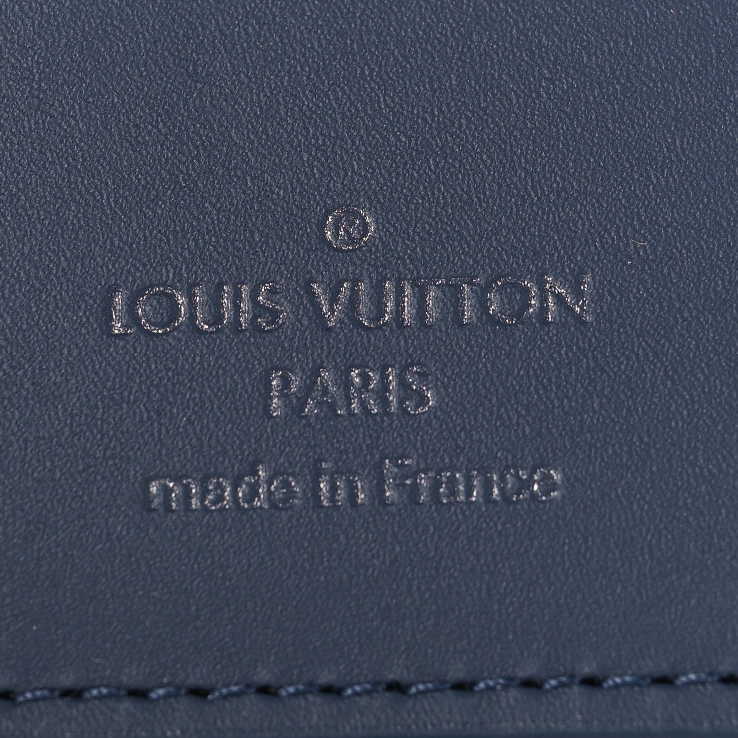 Louis Vuitton Calfskin Monogram Shadow Pocket Organizer Blue