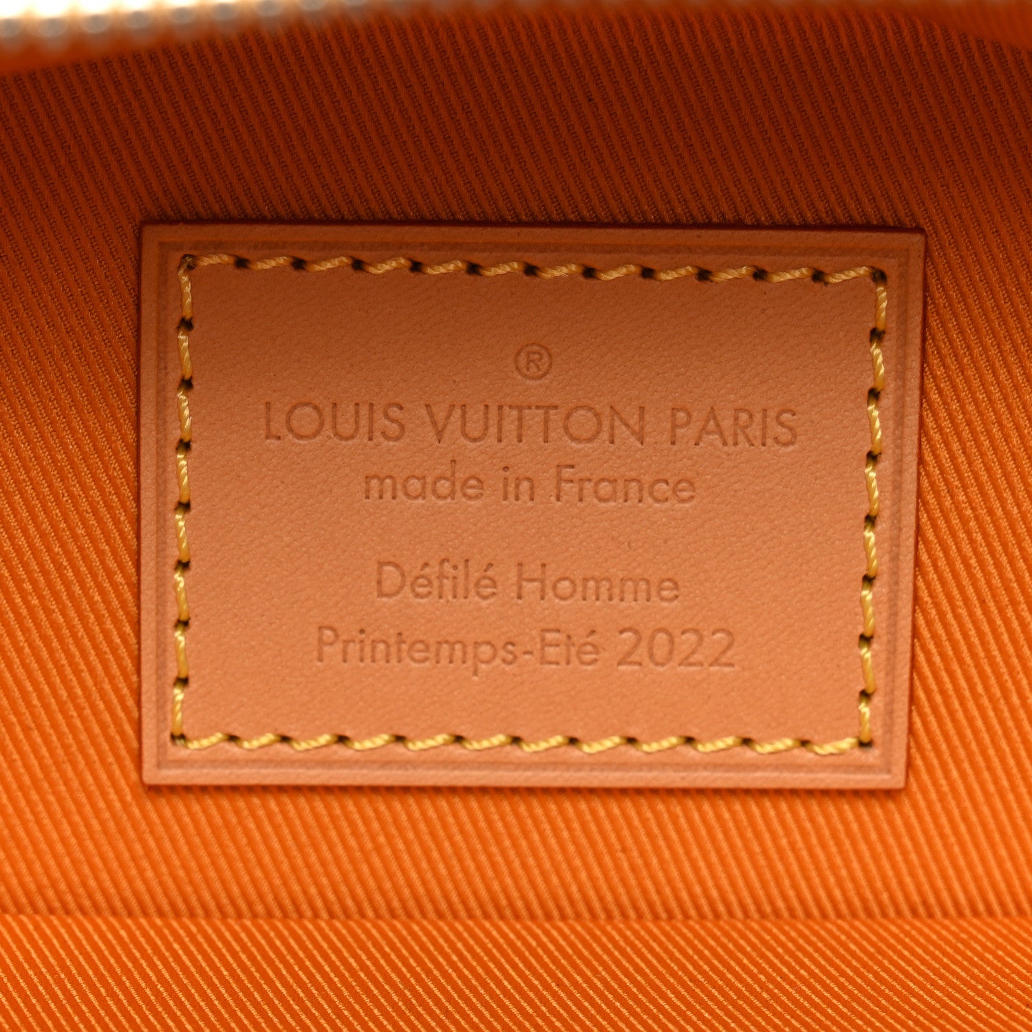 Louis Vuitton Calfskin N°7 Vertical Box Trunk Yellow
