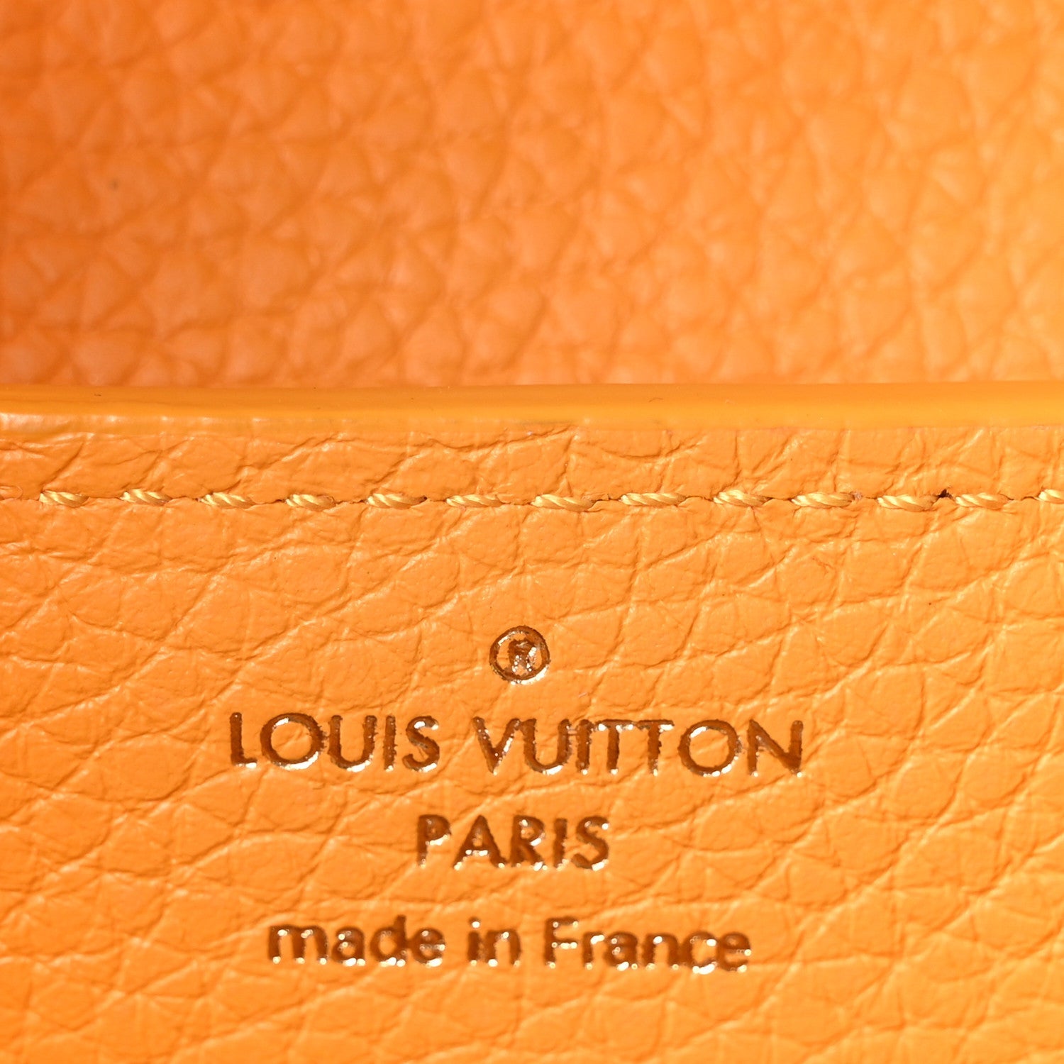 Louis Vuitton Taurillon Mini Capucines Sunbeam Yellow