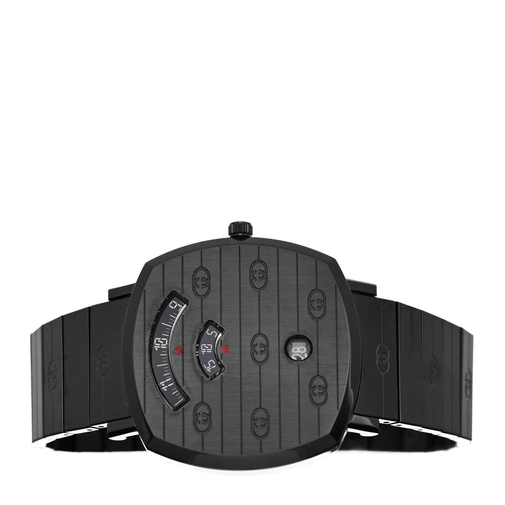 Gucci PVD Stainless Steel 38mm Grip Quartz Watch Black