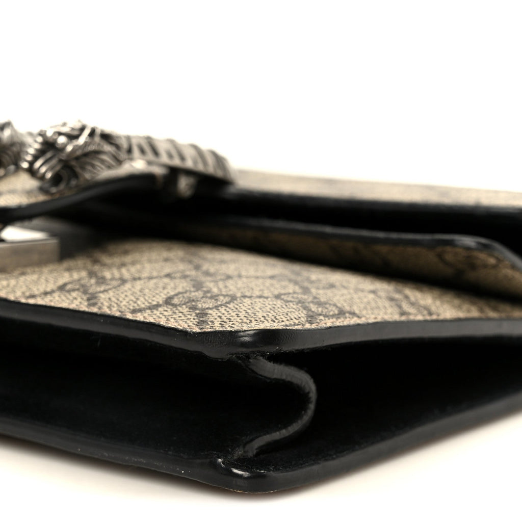 Gucci GG Supreme Monogram Mini Dionysus Shoulder Bag Black