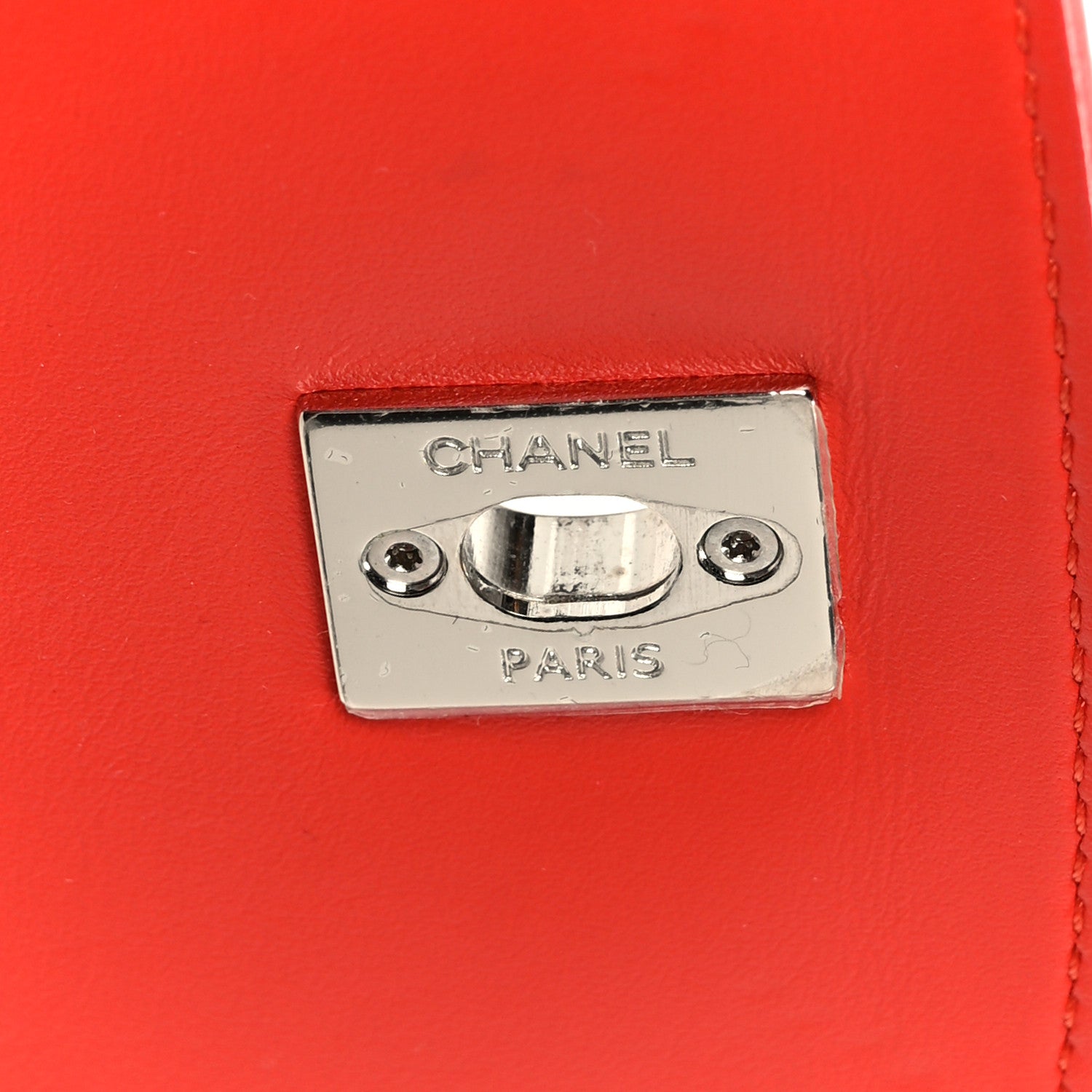 Chanel Calfskin Stitched Small Ring My Bag Flap Crossbody Red
