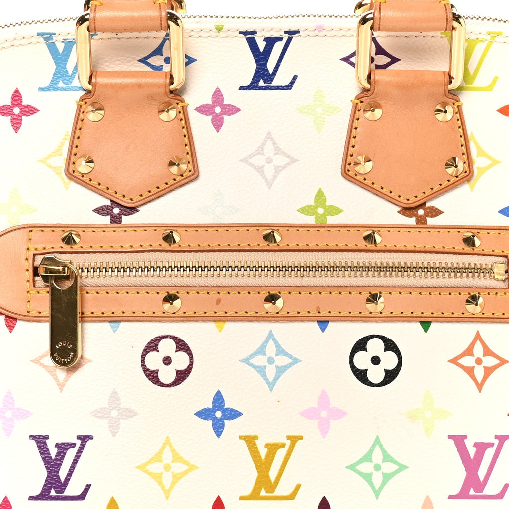 Louis Vuitton Monogram Multicolor Alma PM White