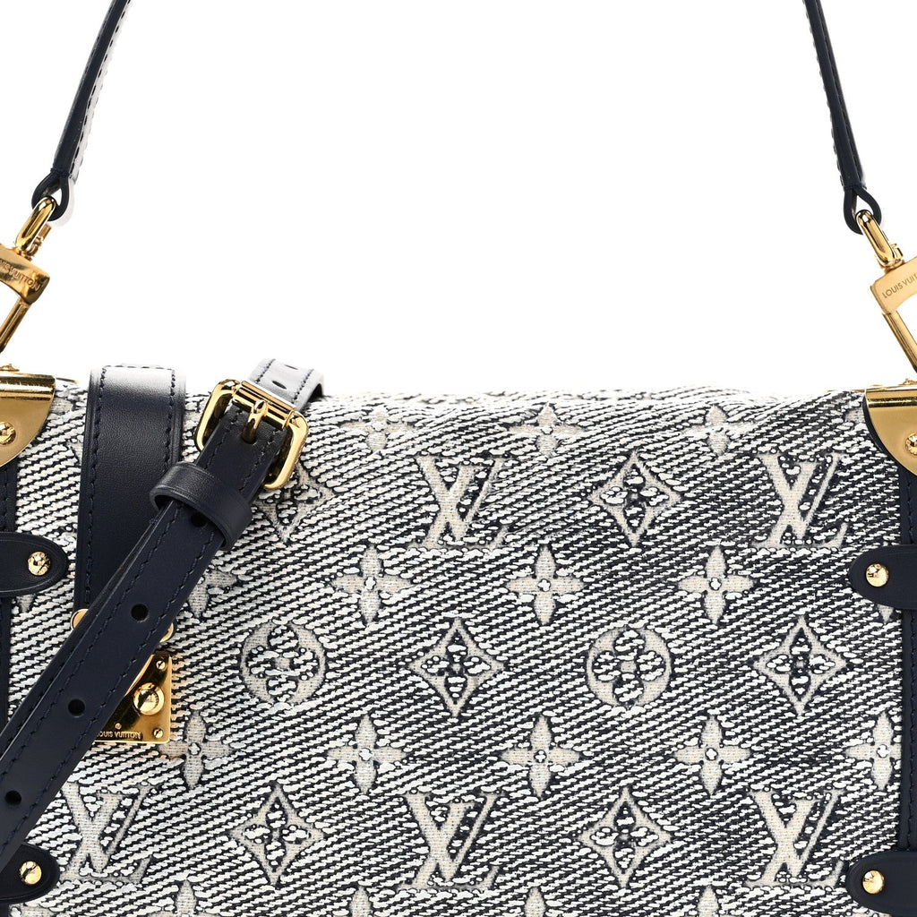Louis Vuitton Monoglam Side Trunk MM Blue