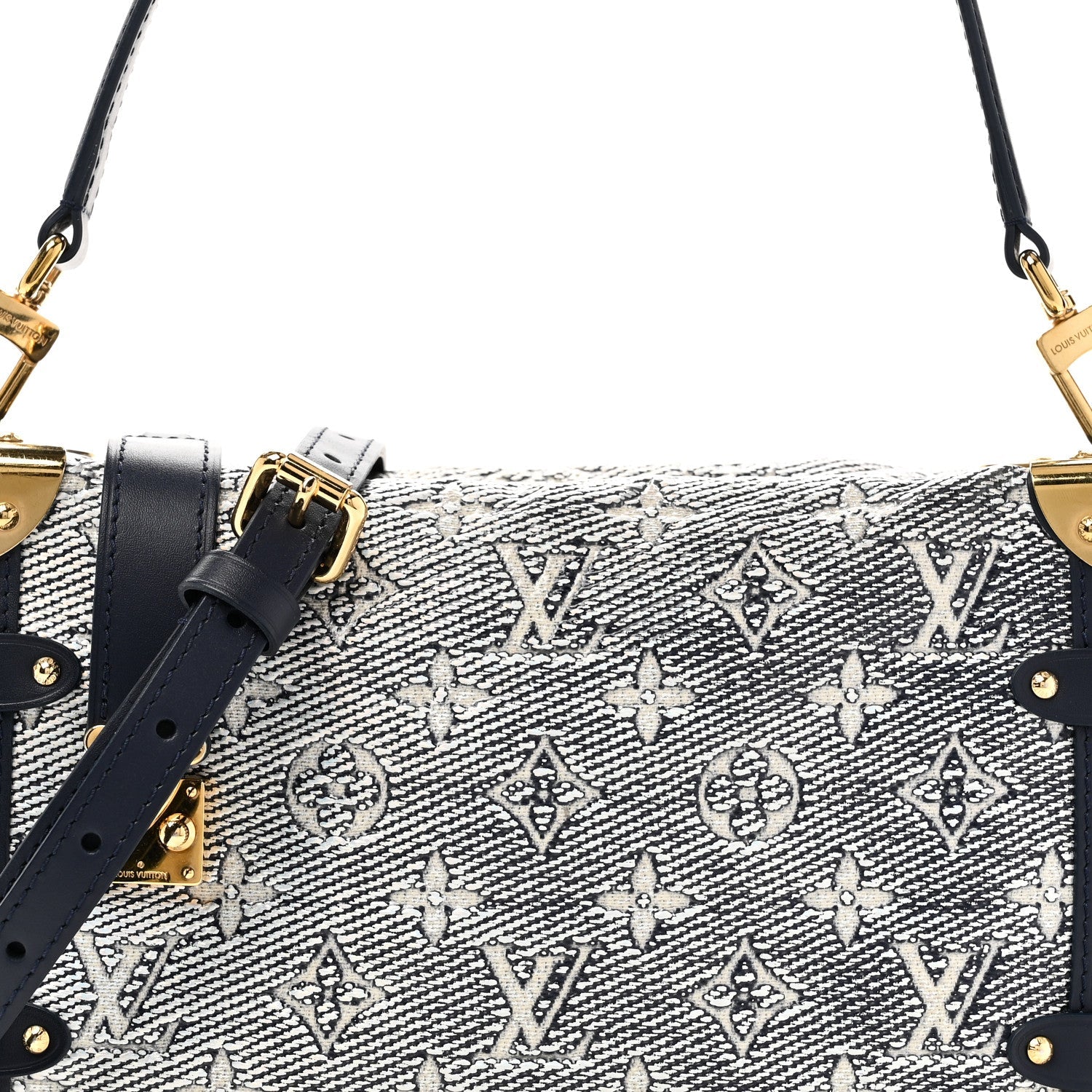 Louis Vuitton Monoglam Side Trunk MM Blue