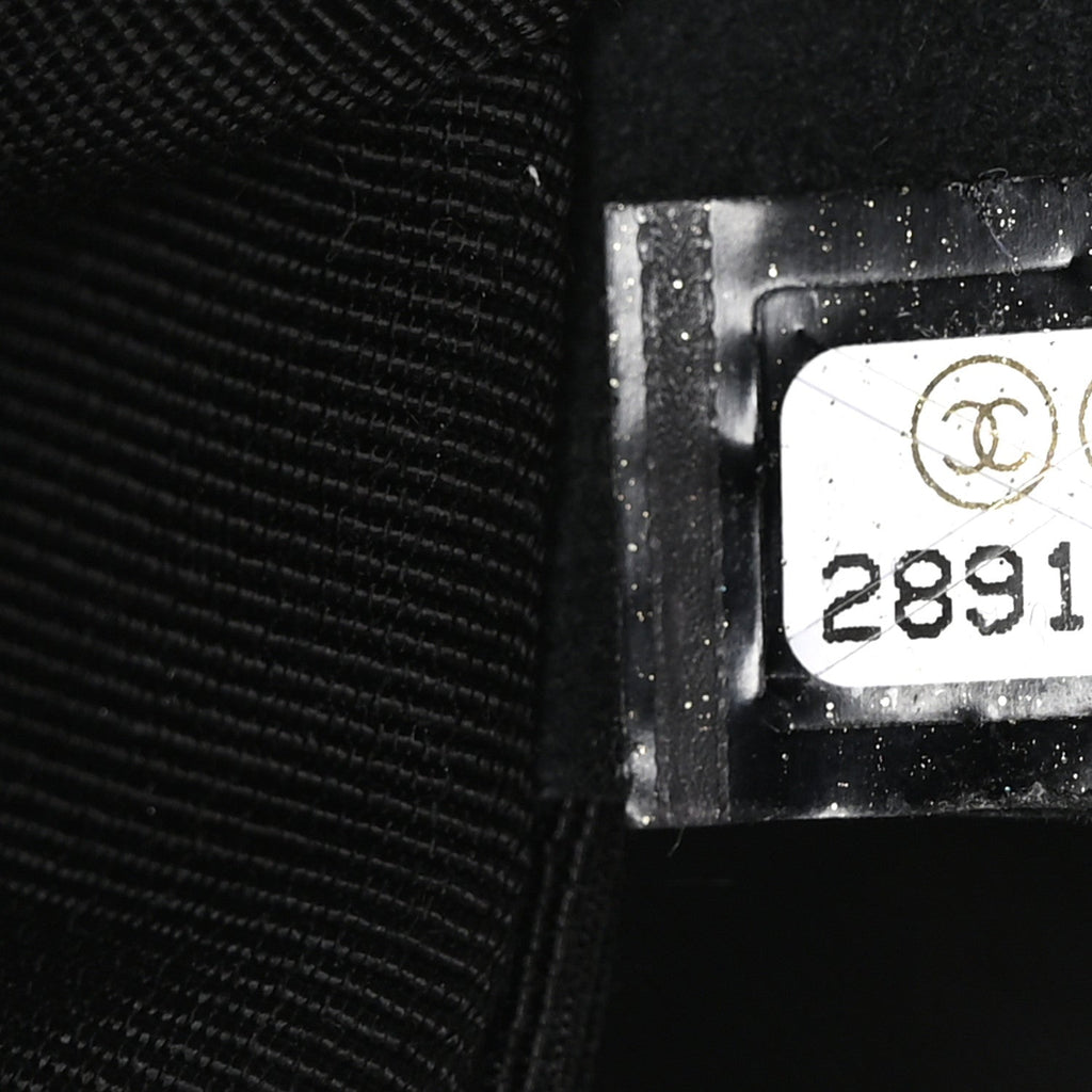 Chanel Lambskin Quilted Pearl Studded Flap Black