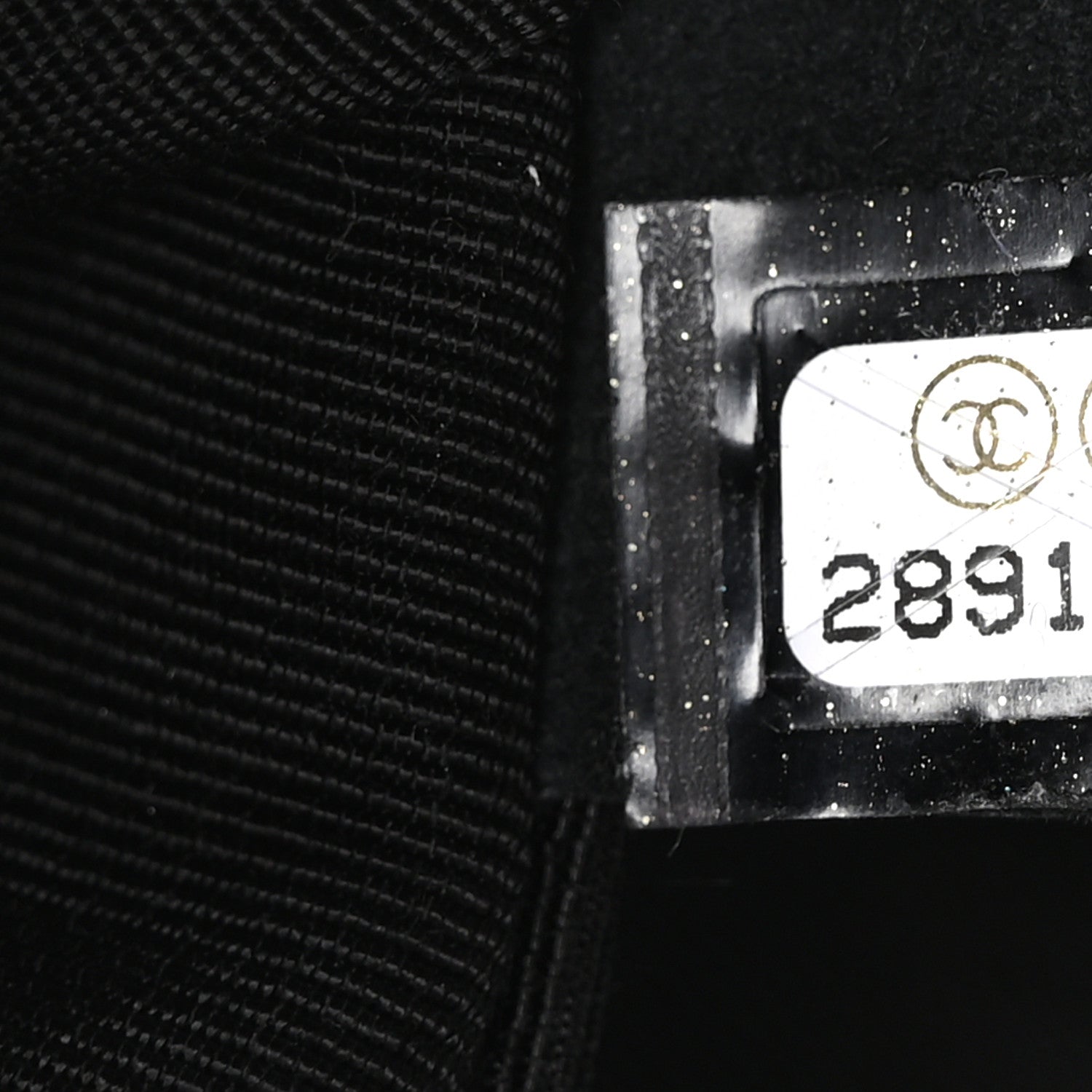 Chanel Lambskin Quilted Pearl Studded Flap Black