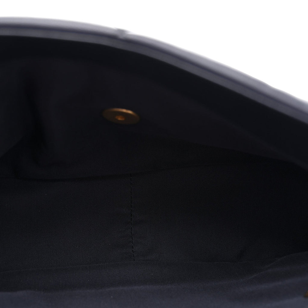 Chanel Goatskin Quilted Large Chanel 19 Flap Navy Blue