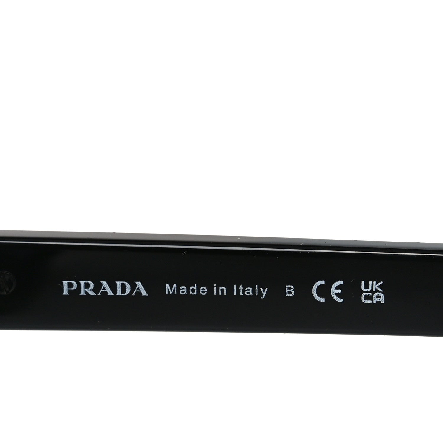Prada Acetate Rectangular Sunglasses SPR B11 Black
