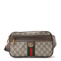 Gucci Soft GG Supreme Monogram Medium Ophidia Belt Bag Dark Brown