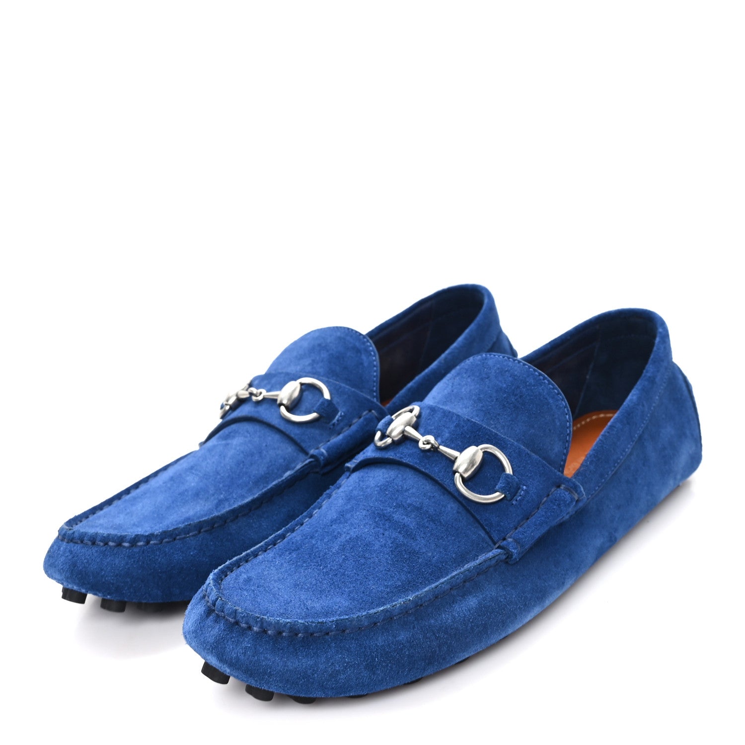 Gucci Suede Mens Horsebit Driver Loafers 7.5 Royale