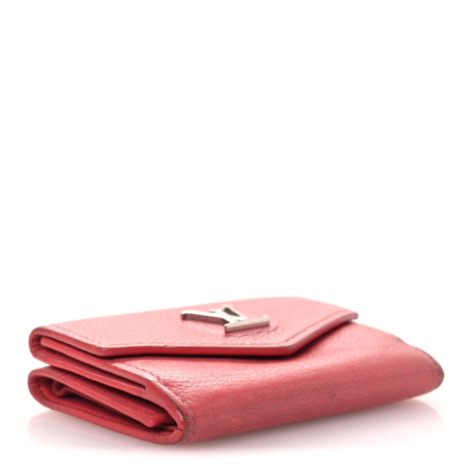 Louis Vuitton Calfskin Lockmini Wallet Hot Pink