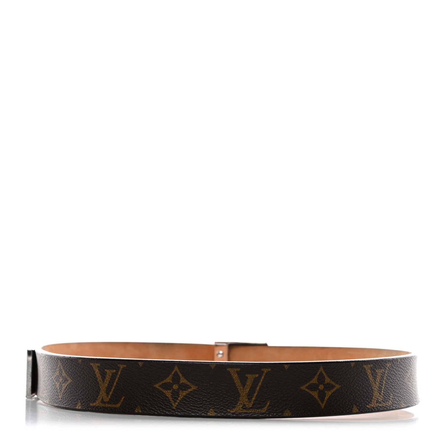 Louis Vuitton Monogram Ceinture Belt Gold Buckle 80 32