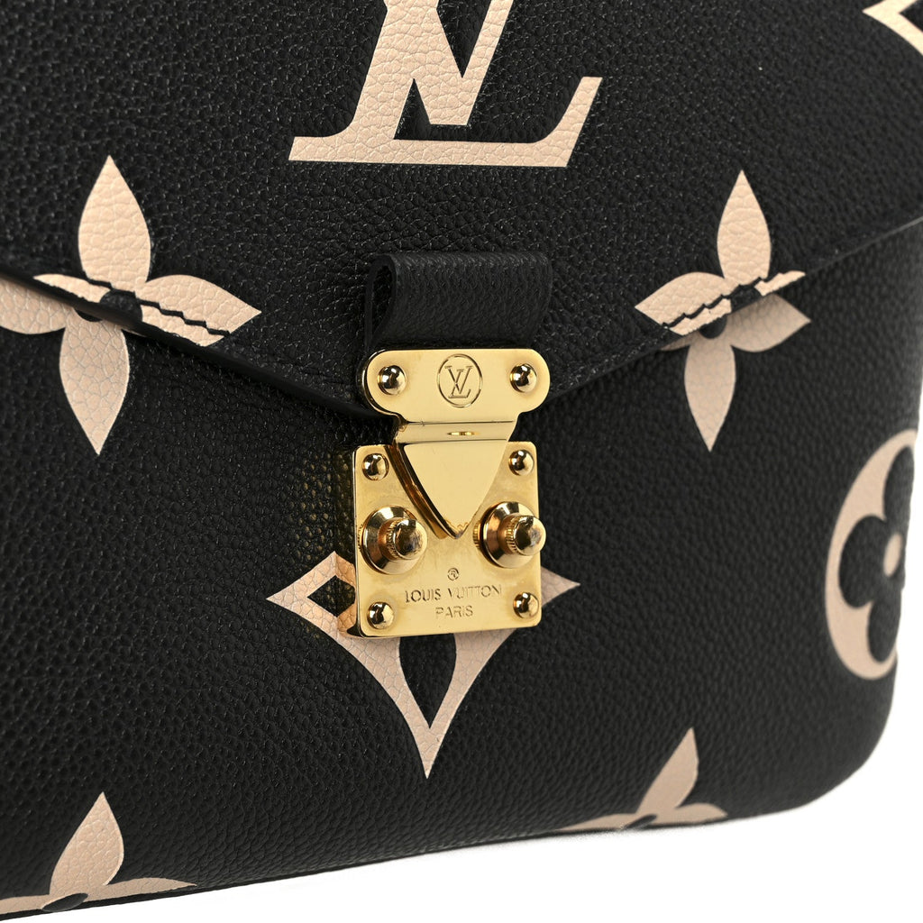 Louis Vuitton Empreinte Monogram Giant Pochette Metis Black Beige