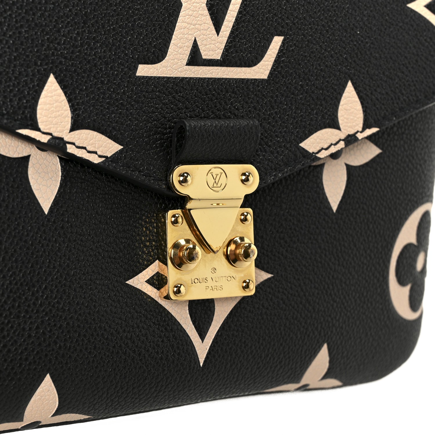 Louis Vuitton Empreinte Monogram Giant Pochette Metis Black Beige
