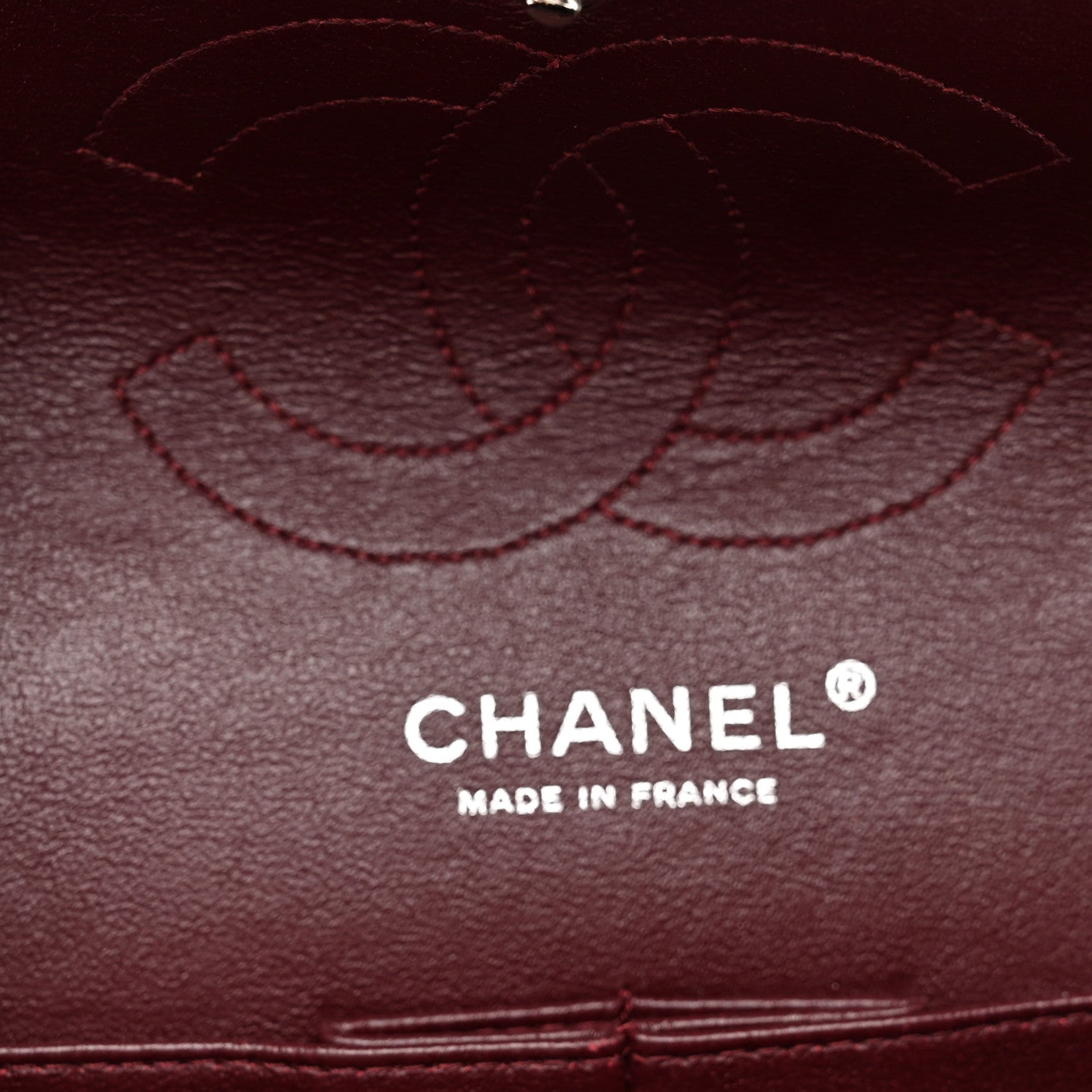 Chanel Distressed Patent Quilted Medium Double Flap Black