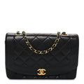 Chanel Lambskin Quilted Medium Single Flap Black