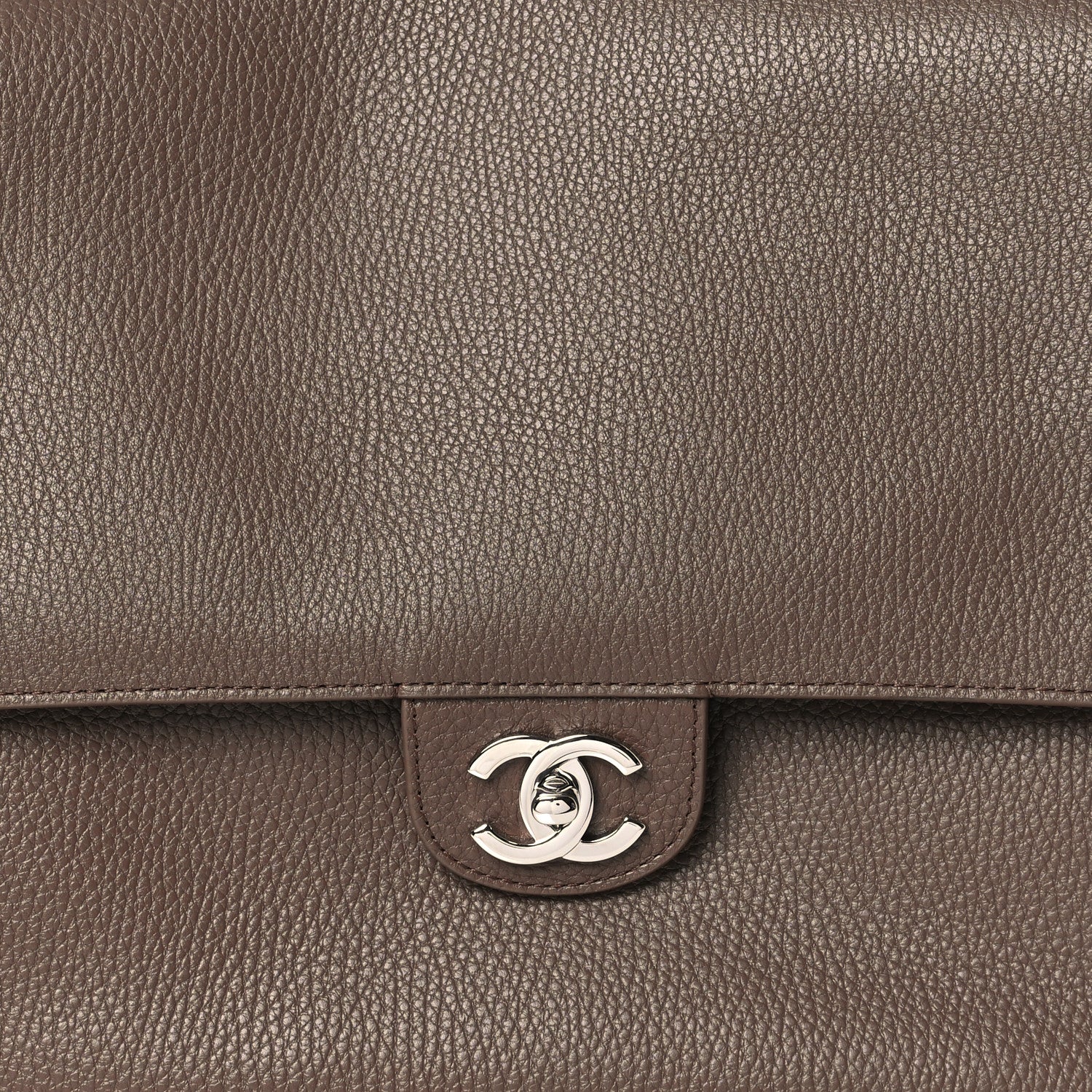 Chanel Grained Calfskin Souplissimo Maxi Flap Light Brown