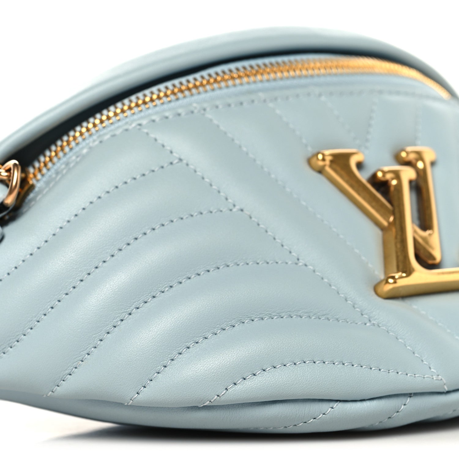 Louis Vuitton Calfskin New Wave Bumbag Porcelain Blue