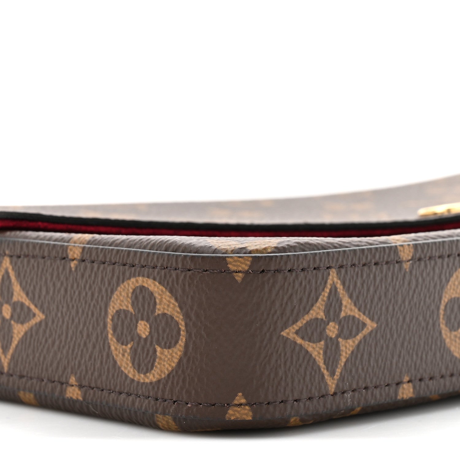 Louis Vuitton Monogram Pochette Felicie Chain Wallet Fuchsia