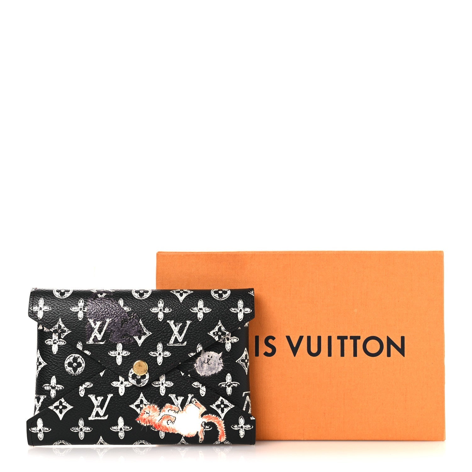 Louis Vuitton Catogram Medium Kirigami Pochette Black