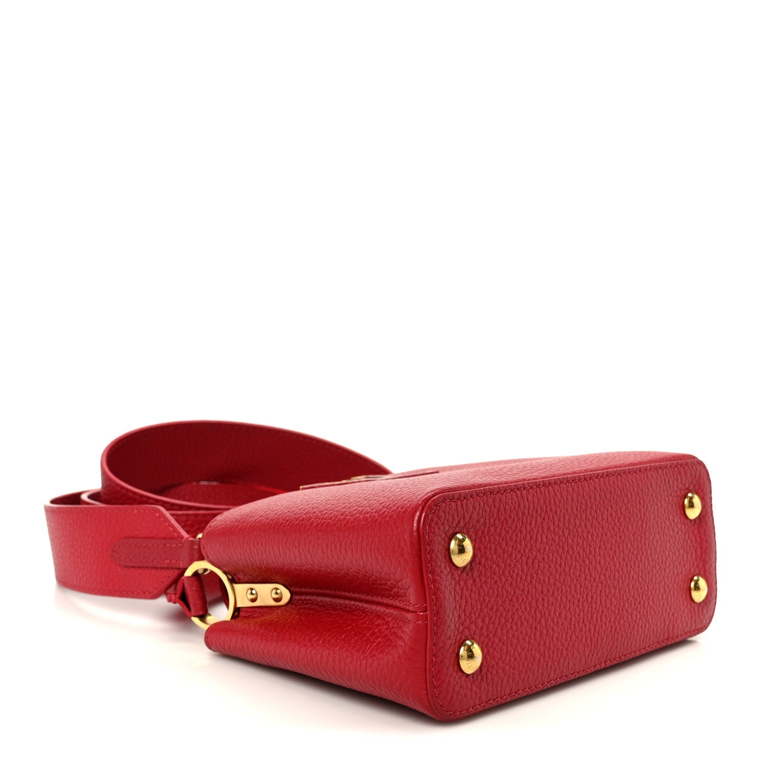 Louis Vuitton Taurillon Mini Capucines Scarlet