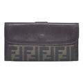 Fendi Zucca Canvas & Leather Bifold Long Wallet - '10s