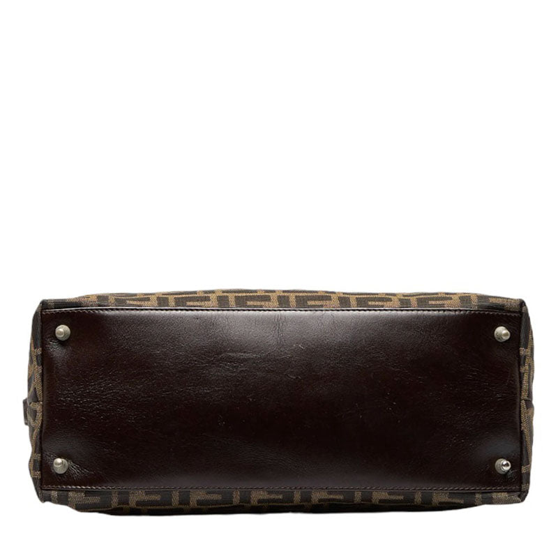 Fendi Zucca Canvas Handbag - '10s