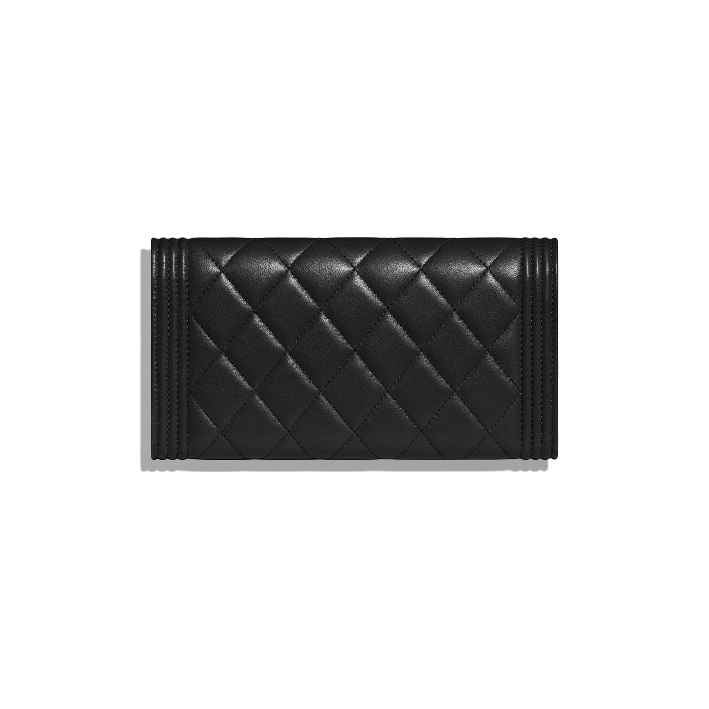 Chanel Quilted Lambskin Boy Long Flap Wallet