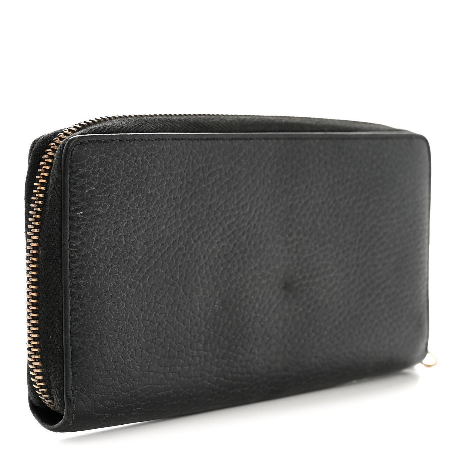 Gucci Calfskin Butterfly Zip Around Wallet Black