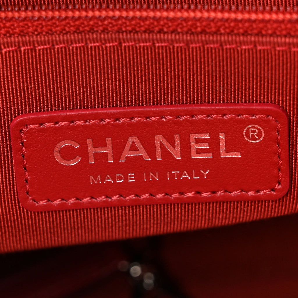 Chanel Aged Calfskin Quilted New Medium Gabrielle Hobo Red