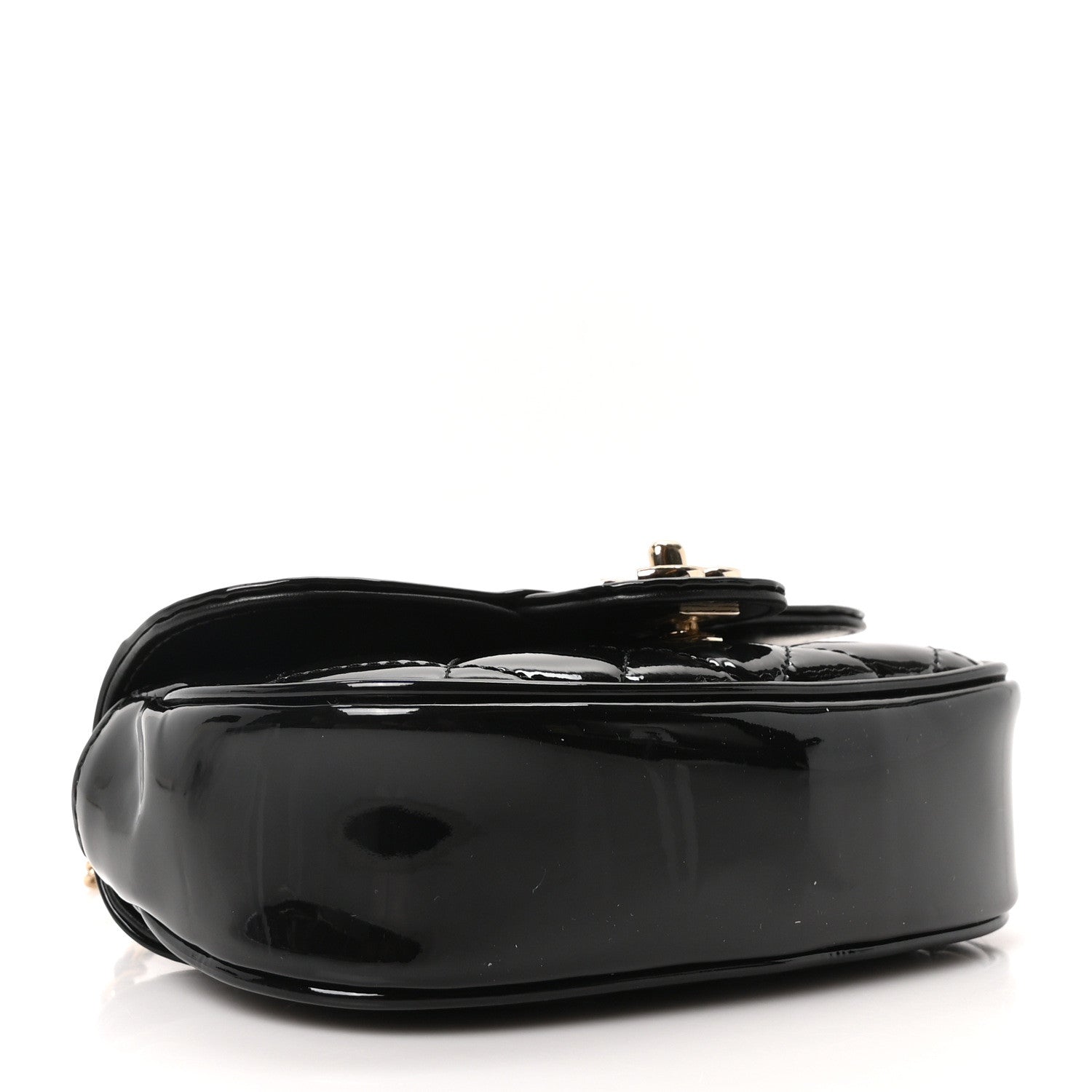 Chanel Patent Calfskin Quilted Mini Flap Black