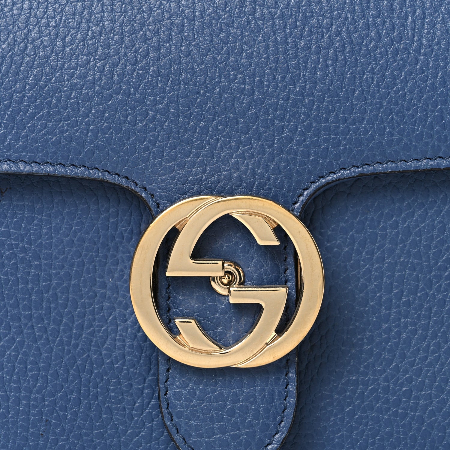 Gucci Dollar Calfskin Small Interlocking G Shoulder Bag Caspian