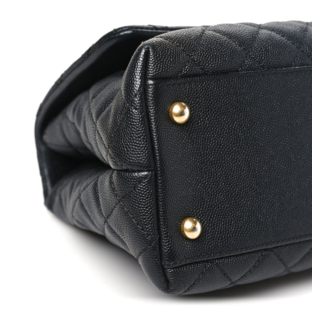 Chanel Caviar Quilted Small Coco Chain Handle Flap Black