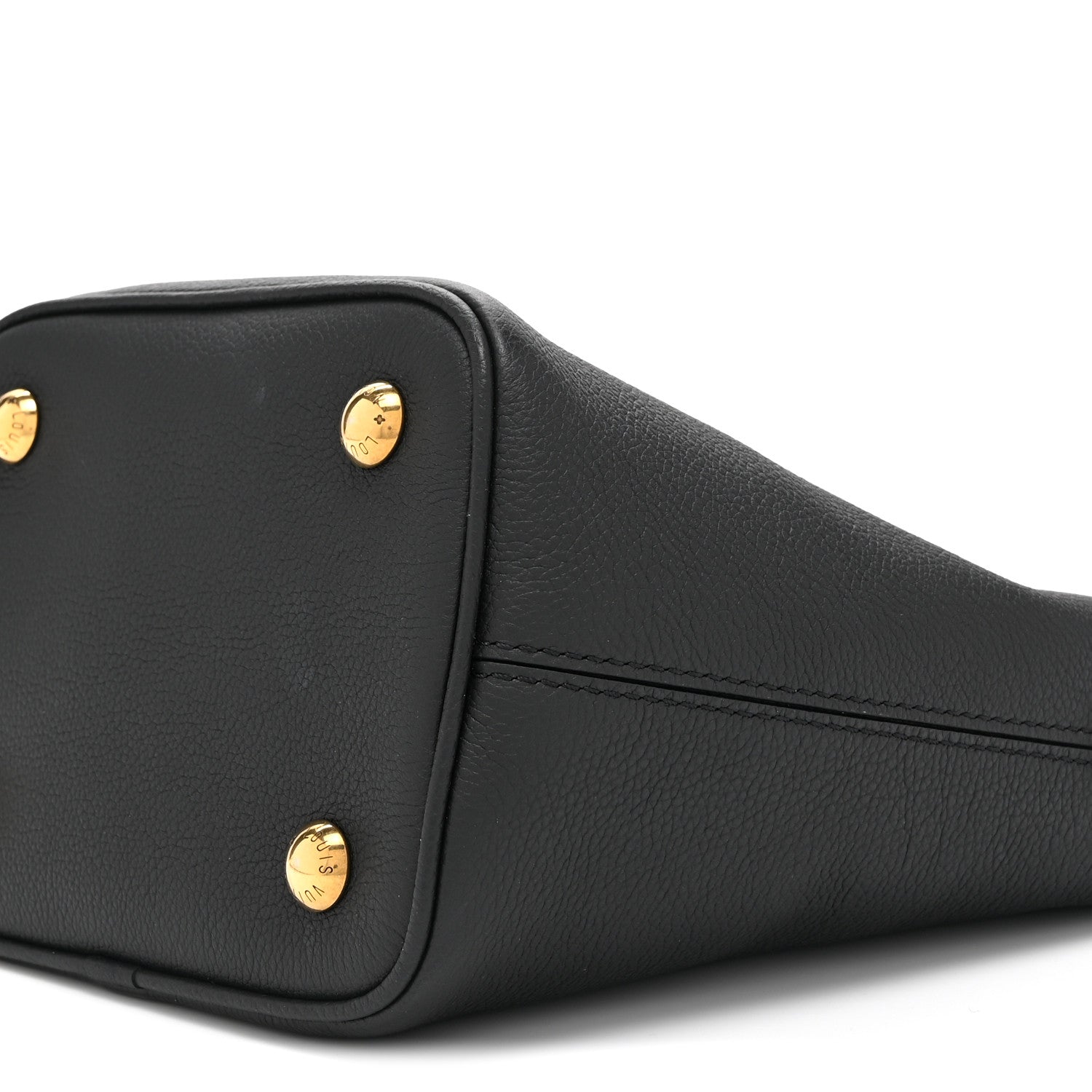 Louis Vuitton Grained Calfskin Low Key All In BB Black