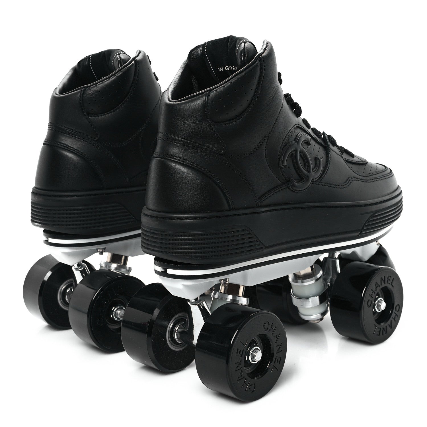 Calfskin Womens Roller Skates 38 Black