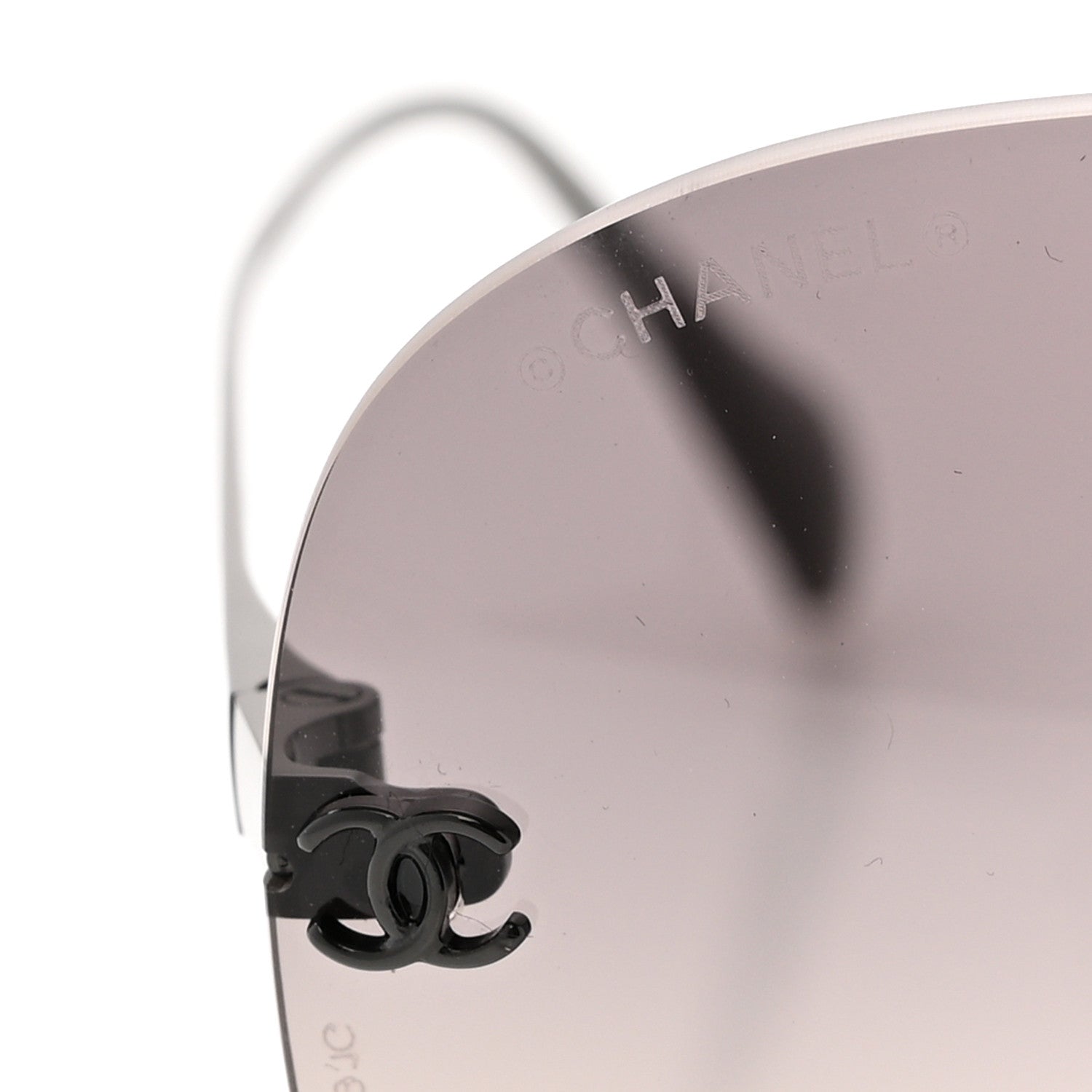 Chanel Titanium CC Pilot Aviator Sunglasses 4285-T Dark Grey