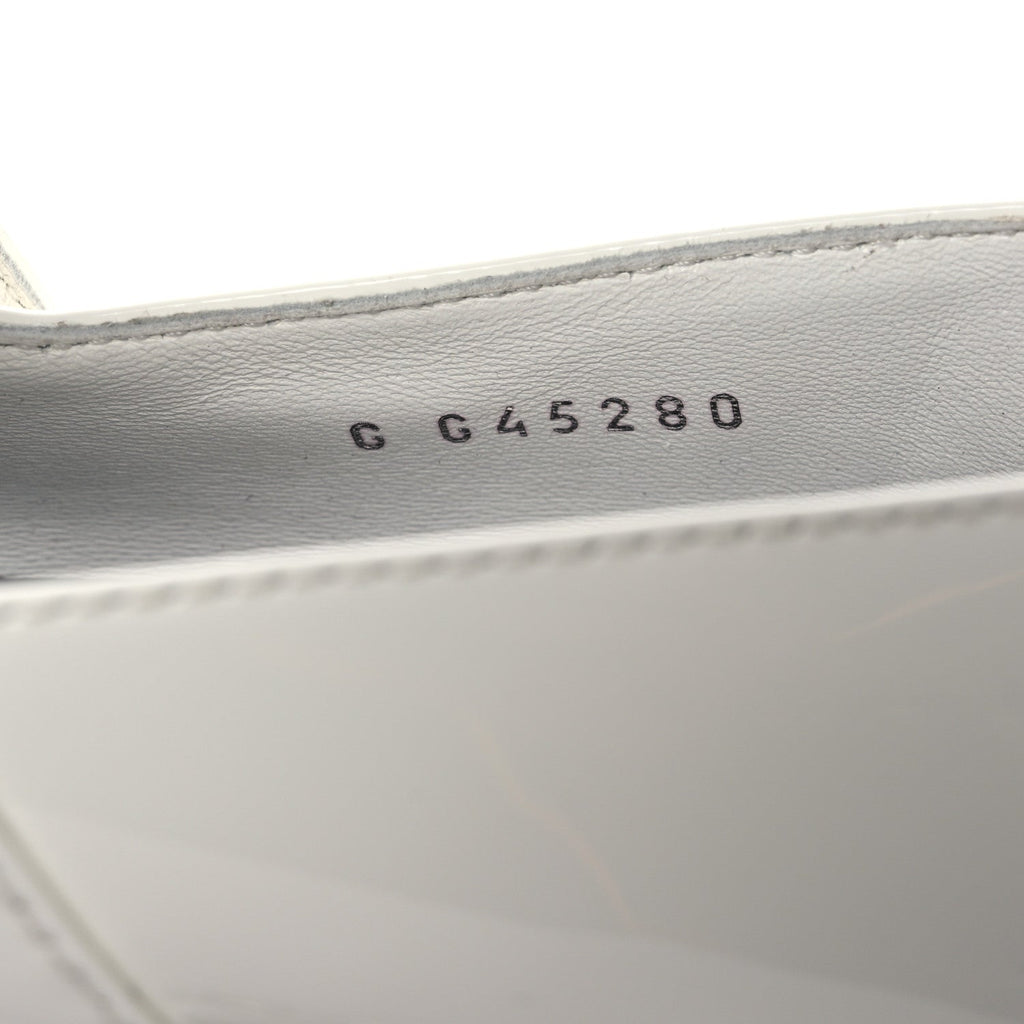 Patent Calfskin Mary Janes Flats 39 White Black