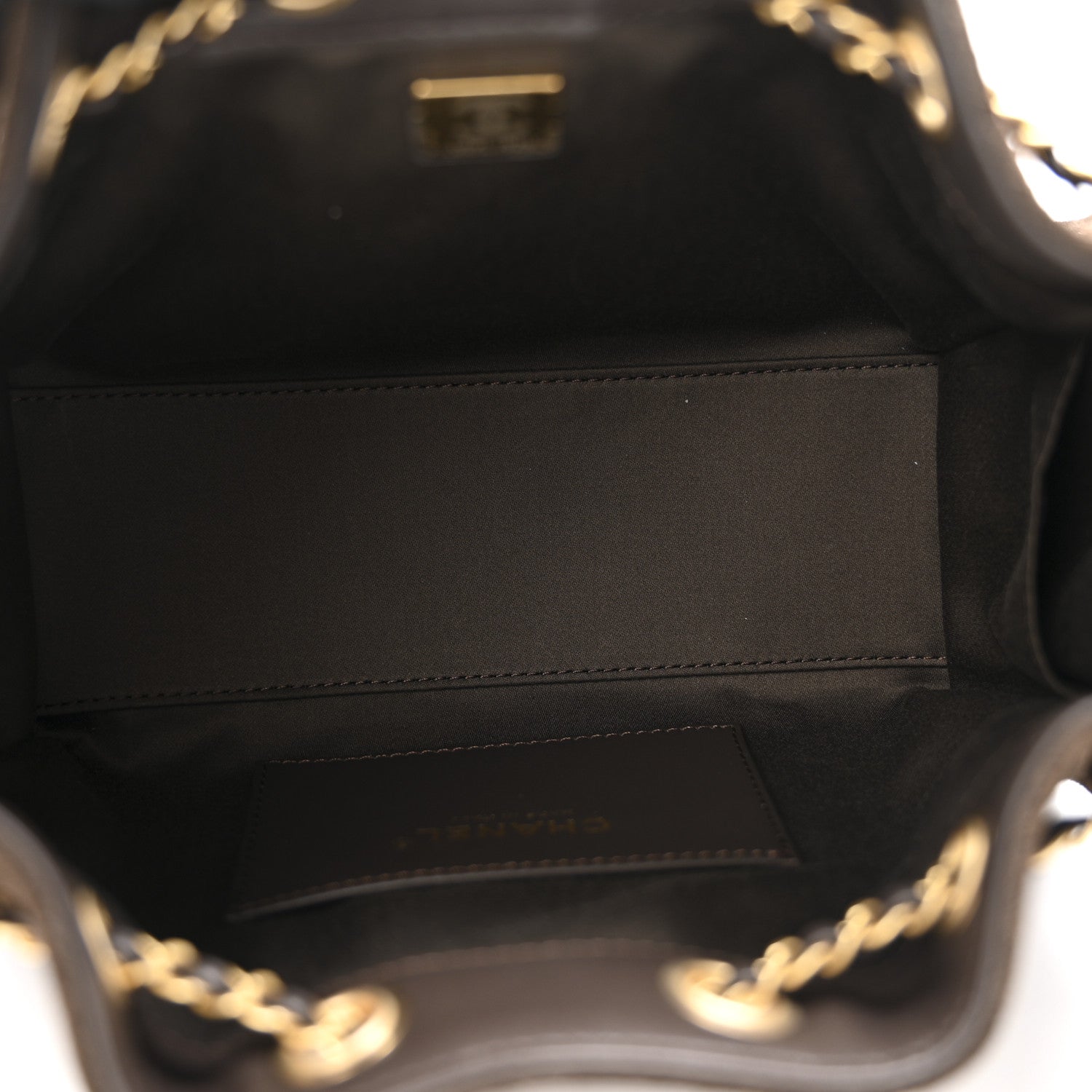 Chanel Suede Quilted Mini Chanel 25 Handbag Dark Brown
