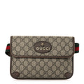 Gucci GG Supreme Monogram Neo Vintage Web Belt Bag Brown